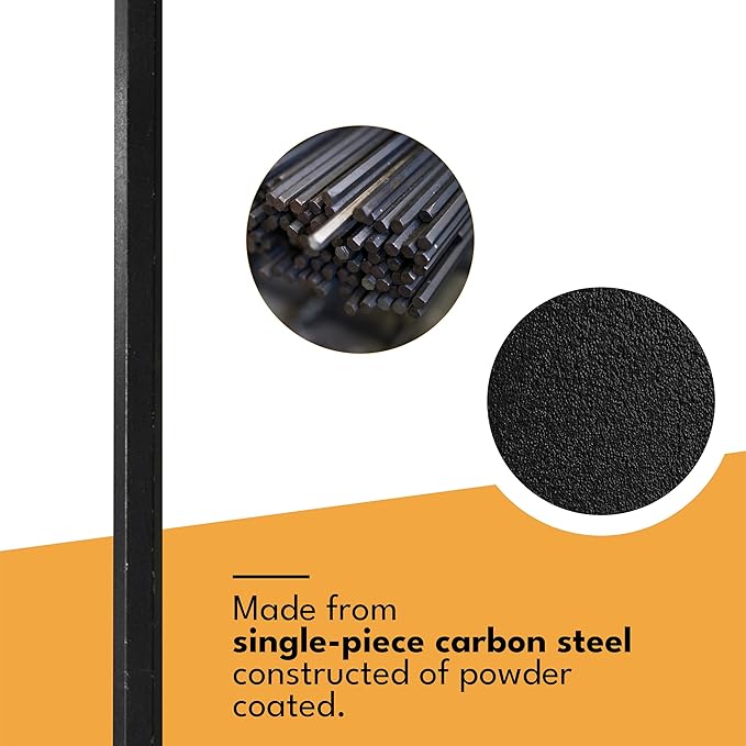 Olympia Tools 12" Wrecking Bar, Heavy Duty Pry Bar with Beveled Chisel End and Forged Carbon Steel for Prying, Lifting and Pulling Nails, 1 Count (Pack of 1)