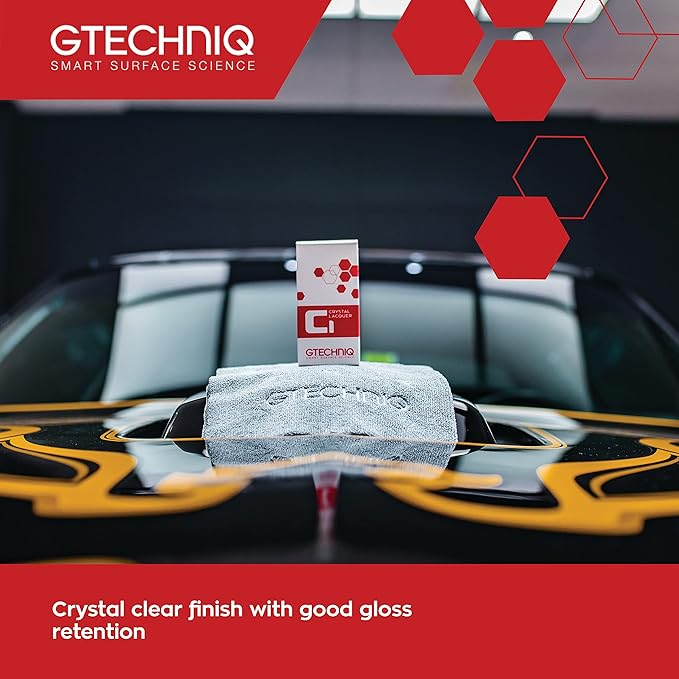 Gtechniq C1 Crystal Lacquer Ceramic Coating for Cars, 1 fl oz | High Shine Crystal Clear Finish, Prevents Minor Scratching, Easy to Apply, Ideal for Matte Paint Finishes, Up to 5 Years Durability