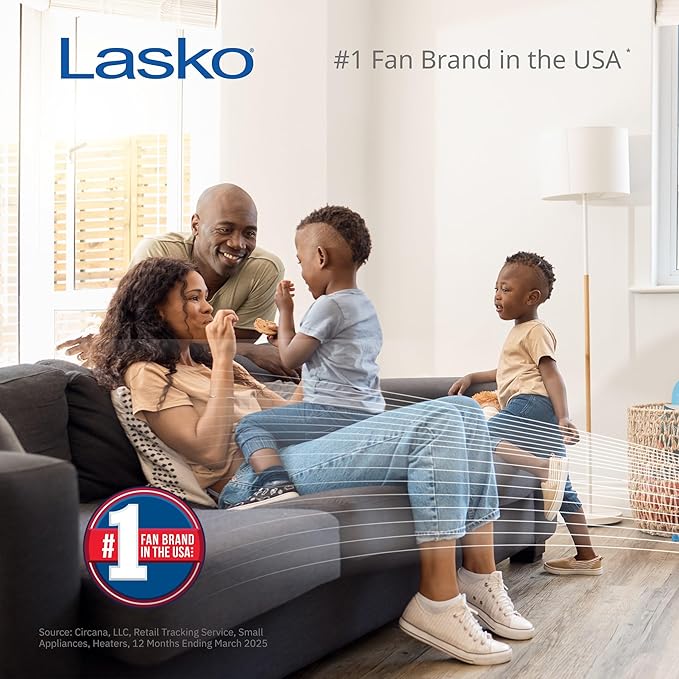 Lasko 20" Black High Velocity Wall Mount Fan with Pivoting Head - 3 Speeds, Remote Control, Ideal Wall Mount Fan or Floor Fan for Home, Garage, Attic, H20660