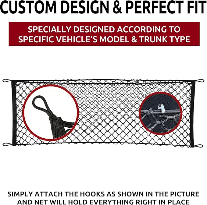 Envelope Trunk Cargo Net for Chevrolet Camaro 2010 2011 2012 2013 2014 2015