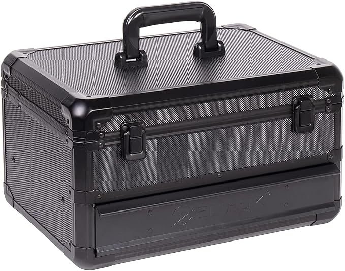 E ELIAUK Tool Box Hard Case Tool Organizer Storage Cabinet Carry Case,Toolbox with Drawers, Black