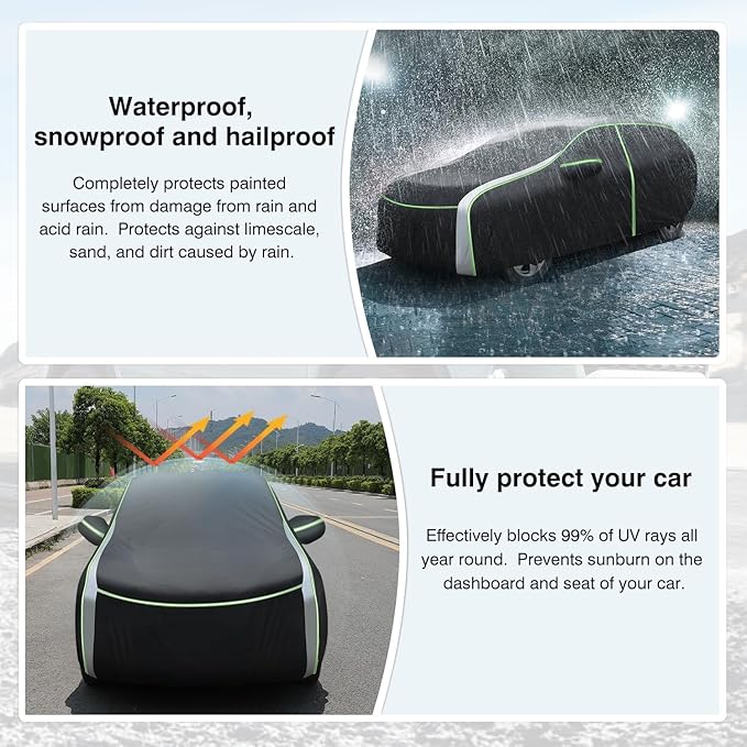 420D Waterproof Car Cover Fit for Mazda CX-5 2012-2026/CX-50 2023-2026, All Weather Car Covers for CX-50 CX5 Accessories with Zipper & Reflective Strips