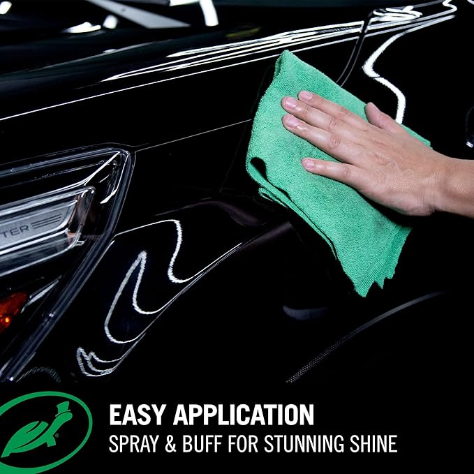 Turtle Wax Hybrid Solutions Ceramic Acrylic Black Car Wax Spray, Restores Apperance of Black Car Paint, Ceramic Coating Protection, Extreme Water Beading, High Gloss Shine, 16 oz (Pack of 6)