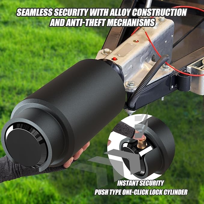 2516-B Heavy Duty Trailer Hitch Lock 2-5/16 Inch Bulldog or Ram Ball Coupler Anti-Theft,Travel RV/Camper/Boat/Truck/ATV/UTV/Flatbed/Cargo/Dump/Utility Trailer Tongue Lock Secure Design