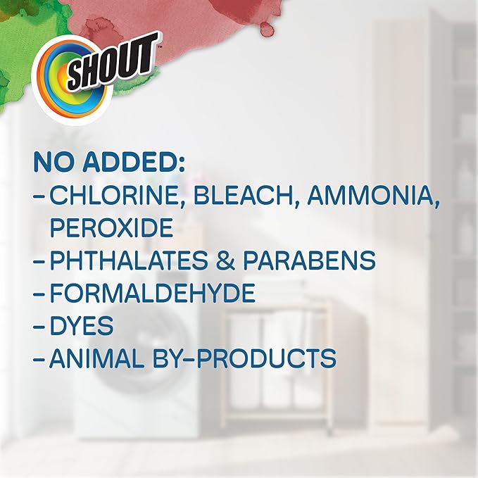Shout Advanced Grease Busting Foam, Laundry Stain Remover, Oil and Grease Stain Remover for Clothes Laundry; Works on motor oil, bike grease, cooking oil, and more! 18oz Can