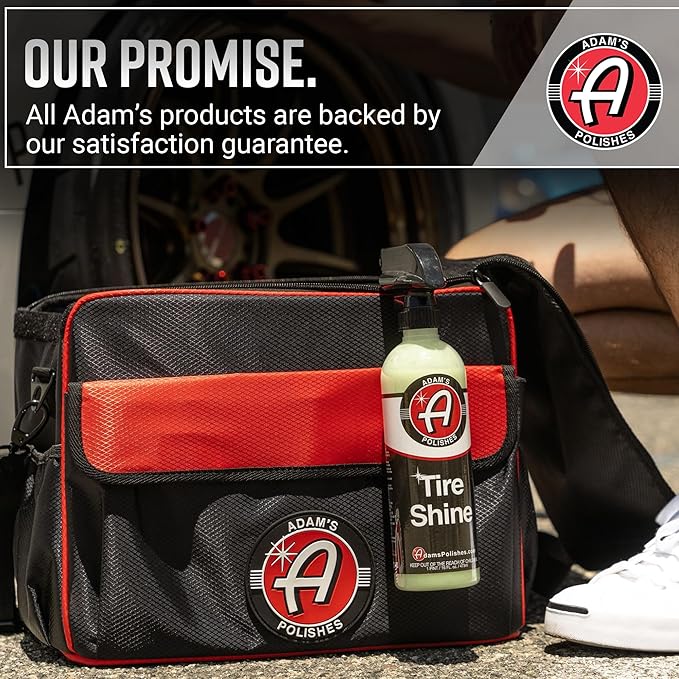 Adam's Polishes Tire Shine 5 Gal - Spray Tire Dressing W/ SiO2 For Non Greasy Car Detailing | Use W/Tire Applicator After Tire & Wheel Cleaner | Tire Ceramic Coating Car Wax Like Tire Protection