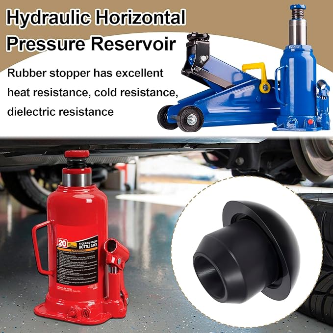 16pcs Hydraulic Jack Oil Filler Plug, Conical Floor Jack Plug, Universal Bottle Jack Accessories, Rubber Jack Filler Bung for Oil Reservoir Filler Hole