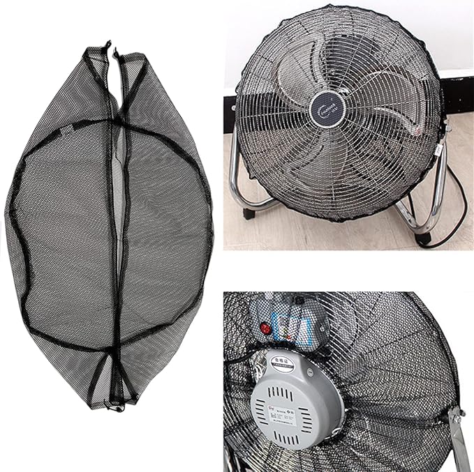 18-Inch High Velocity Industrial Fan Cover - Dustproof Net Mesh for Floor Fan, Children Finger Safety Protection Guard for Metal Cradle Fan in Home, Garage, Basement, Workshop