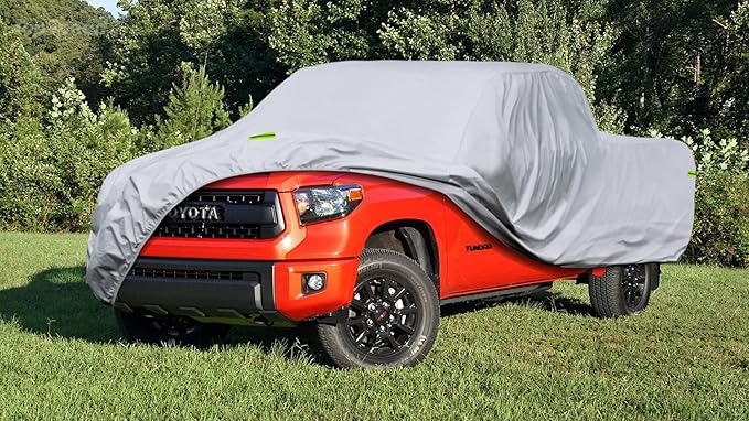Kaugung Truck Car Cover Waterproof Fit 2000-2020 Toyota Tundra (Regular Cab/Extended Cab/CrewMax/Double Cab), Full Pickup Cover Outdoor Indoor Sun UV Rain Dust Protection.