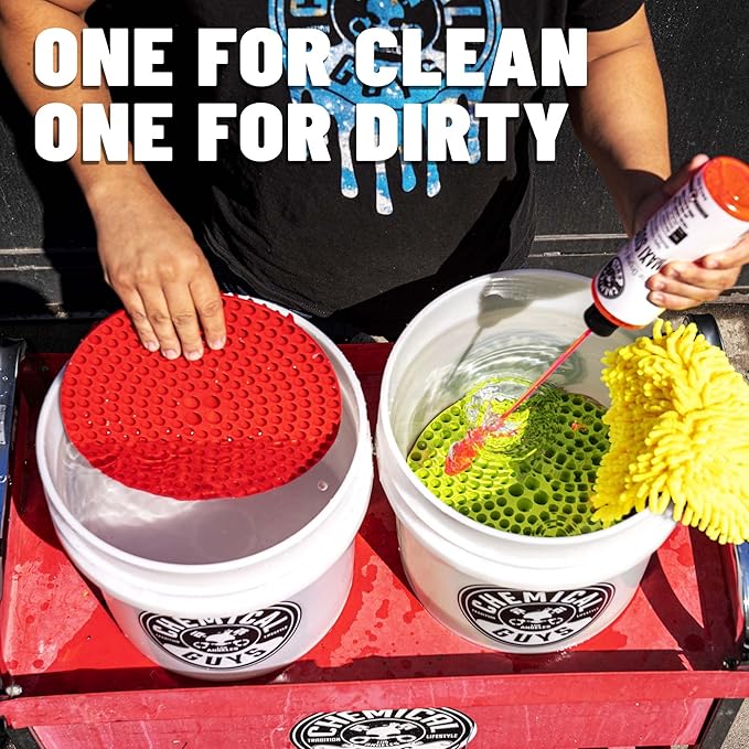 Chemical Guys DIRTTRAP04 Cyclone Dirt Trap Car Wash Bucket Insert Car Wash Filter Removes Dirt and Debris While You Wash (Green) 12" Diameter Great for Washing Cars, Trucks, SUVs, RVs & More