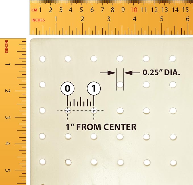 Azar Displays 771620-WHT Plastic Pegboard for Wall Organization - Garage Tool Organizer Wall Mount (Pack of 2) - 1-Sided Durable Wall Panel Organizer (16” W x 20” H x 1” D) - Garage Organizer (White)