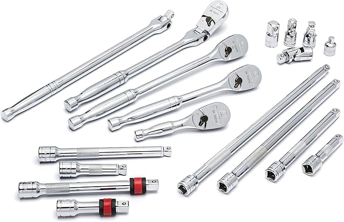 GEARWRENCH 18 Piece 3/8" Drive Ratchet & Drive Tools Set - 81254