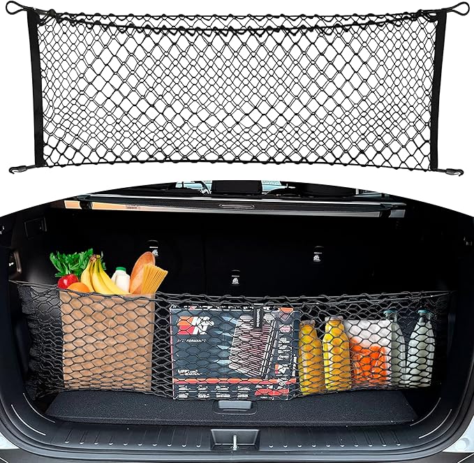 Envelope Style Automotive Trunk Mesh Cargo Net for Hyundai Tucson Se Sel 2022-2026 - Premium Trunk Organizer and Storage - Luggage Net for Crossover - Best Car Organizer for Hyundai Tucson