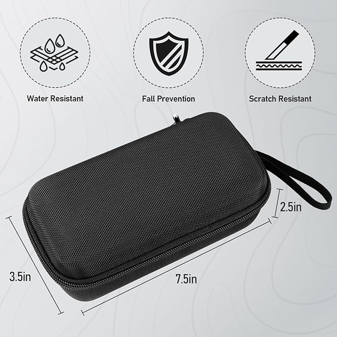 Case for Airmoto for MODARI Tire Inflator Portable Air Compressor Case,120 PSI Air Pump,Car Tire Pressure Gauge (120 150 PSI) Storage Bag, Air House, Connector and Accessories (Box Only)-(Black)