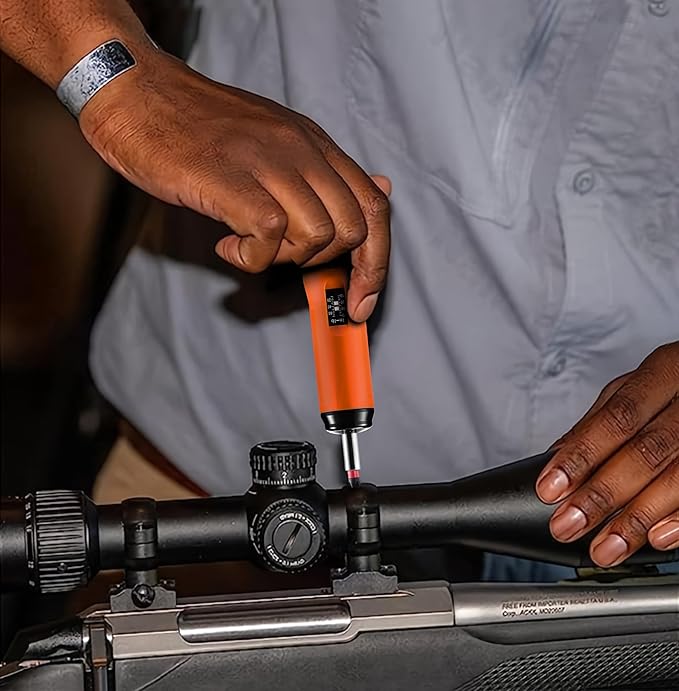 KNINE OUTDOORS Torque Screwdriver Wrench Driver Set 10-70 Inch Pounds lbs for Maintenance with T-bar Handle, 40 Hex Bits, 1/4" Socket, Shaft Extension, For Tools, Bike Repairing and Mounting (Orange)
