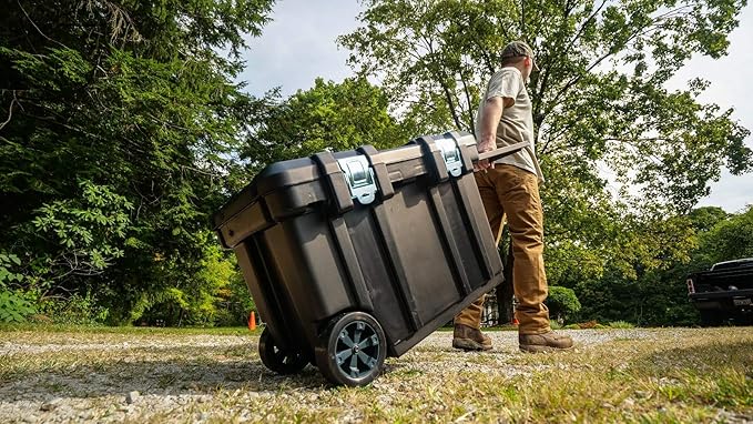 Flambeau Outdoors 6531BK Rolling Gear Storage Chest and Tool Box with Lift-Out Tray, 31-Inch,Black,One Size
