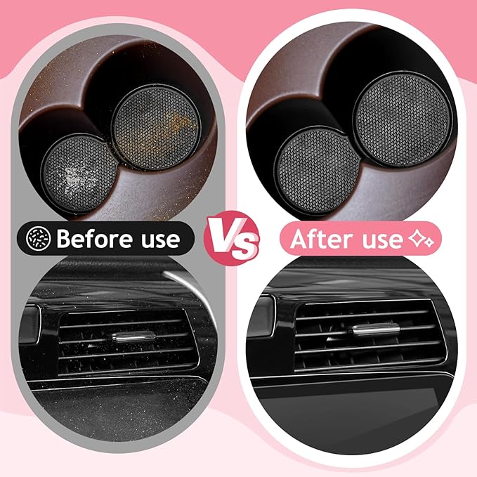 Car Cleaning Gel Car Cleaning Putty Car Putty Car Interior Cleaner Car Slime Car Detailing Kit Car Accessories Easter Gifts for Teen Men Women Stocking Stuffers Pink