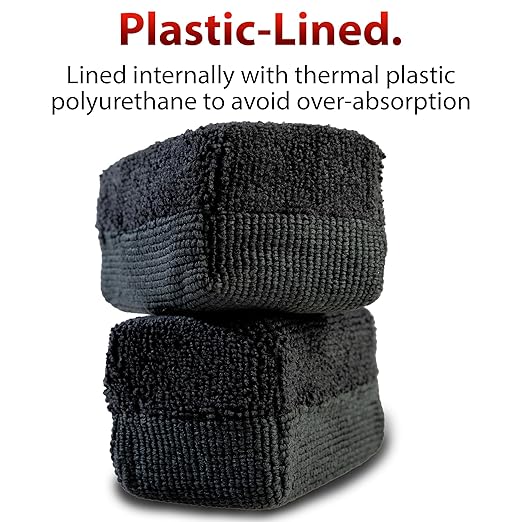 Adam's Polishes Premium Ceramic Coating Resistant Applicators (2-Pack) All Purpose Car Detailing Applicator Sponge | Use with Ceramic Coating for Cars, Wax | Efficient Application, No Wasted Product