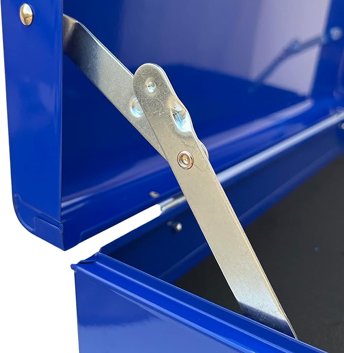 Workington Portable Metal Tool Chest with 6 Drawers, 24" 6-Drawer Tool Chest Cabinet with Ball Bearing Drawer Slides, Steel Tool Storage Box Organizer 4005 Blue
