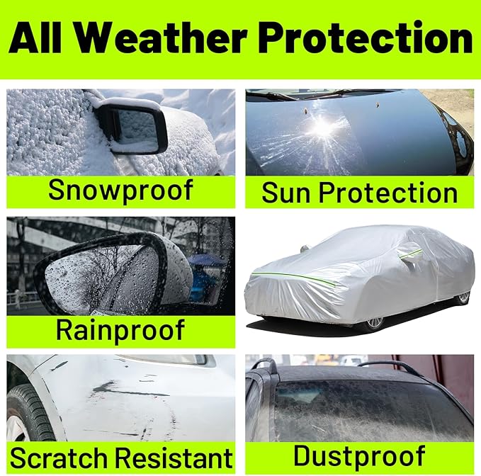 Favoto Waterproof Car Cover Outdoor - Compatible with Chevrolet Corvette (1980-2024) Coupe Car Cover Heavy Duty Dust Rain Sun Snow Protection