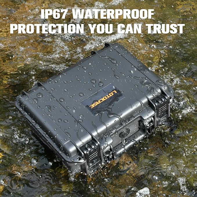 Case for NOCO Boost X GBX45 – Waterproof Hard Shell Carrying Case with Custom Pre-Cut Foam, Shockproof Protective Travel Box Compatible with NOCO Boost X GBX45 UltraSafe Jump Starter (Case Only)
