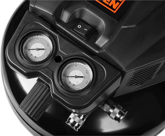 WEN Air Compressor, 6-Gallon, Oil-Free, Pancake Style (AP6092)