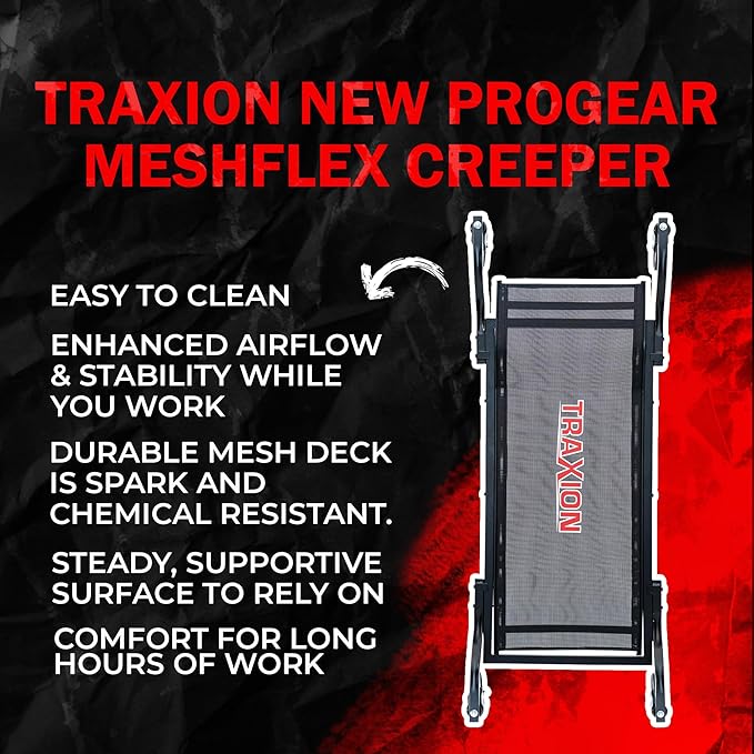 Traxion New Progear MeshFlex Creeper 400lb Capacity