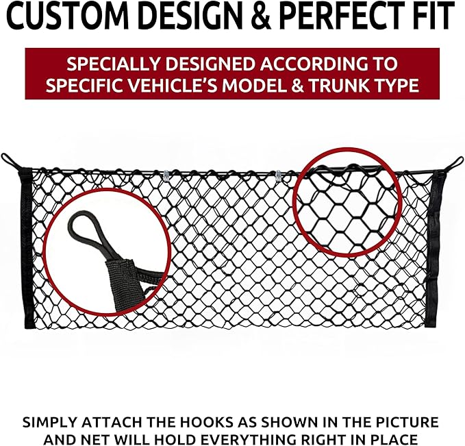 Envelope Style Trunk Cargo Net for Toyota Camry 2015-2025, 2026 New
