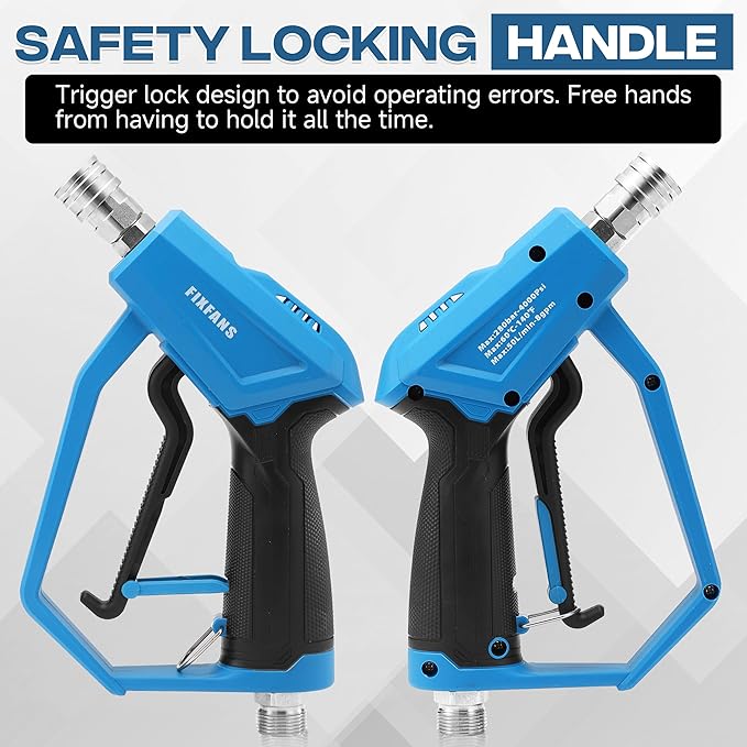Pressure Washer Gun with Mini Foam Cannon, Dual Connector Accessory, Car Wash Foam Gun Kit - No-Dilution Foam Cannon Pro, 5 Power Washer Nozzle Tips & M22 Adapter, 1/4" Quick Connect
