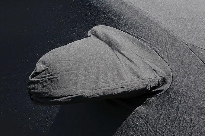 Custom Indoor Stretch Car Cover Compatible with 2017-2026 Tesla Model 3, Black, Includes Storage Bag - Soft Satin, Breathable, Dust Protection