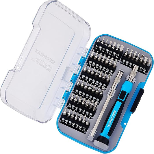 51-Piece MECHMAX Magnetic Precision Screwdriver Set - Electronics Repair Tool Kit with Security Star, Pentalobe Bits for iPhone, MacBook, PS5, Switch, Laptop, Glasses & Watch