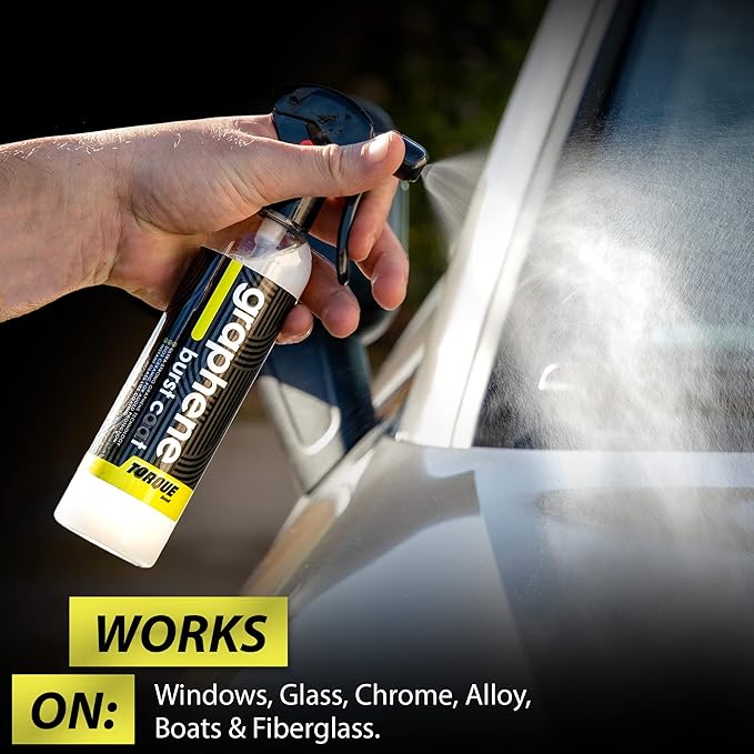 Graphene Burst Coat - Graphene Ceramic Coating Spray - Superior Protection & Showroom Shine - DIY Application in Minutes, Lasts for Over A Year (8 oz)