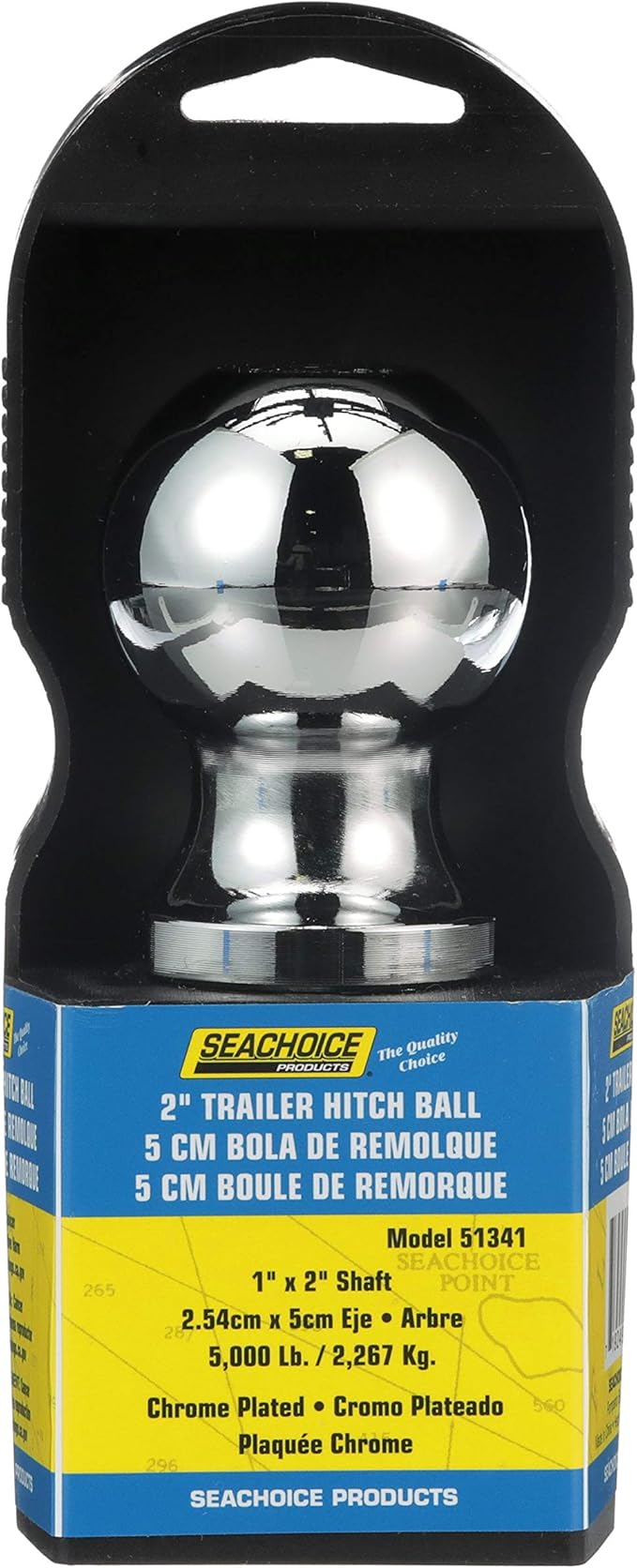 Seachoice Trailer Hitch Ball, Various Sizes and Weight Capacities
