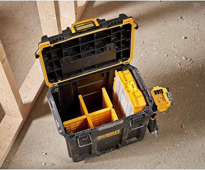 DEWALT TOUGHSYSTEM 2.0 Compact and Durable Deep Toolbox with Removable Dividers (DWST08035)