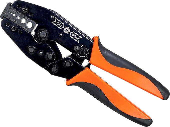 RF Coax Ratchet Crimp Tool RG58 RG59 RG62 RG174 Fiber Optic .043" .068" .100" .137" .213" .255" G-H3G