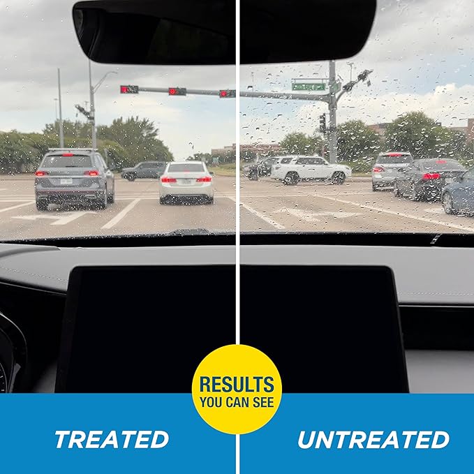 Rain-X 800002243 Glass Treatment, 7 oz. - Exterior Glass Treatment To Dramatically Improve Wet Weather Driving Visibility During All Weather Conditions