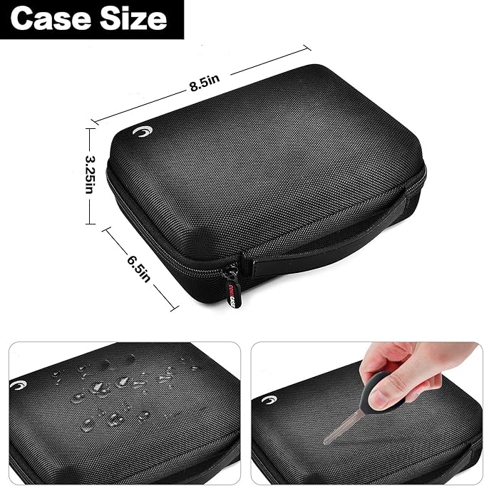 Case for Halo Bolt 58830/57720 mWh Portable Phone Laptop Charger Car Jump Starter, Power Bank Storage Holder with Mesh Pocket for AC Outlet, Car Charger and Accessories (Not for Halo Bolt Air)
