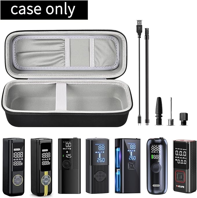 Case Compatible with Fanttik X8 for APEX/APEX EV Tire Inflator Portable Air Compressor. Storage Holder for Hafuloky for Woowind for ILTIDE for Prilotte Air Pump (Box Only) -Grey