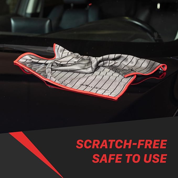 Maxshine 16" x 16" Universal Carbon Fiber Towels (360GSM) – Ultra-Durable, Premium Soft & Long-Lasting – Perfect Microfiber Towels for Car Detailing & General Cleaning