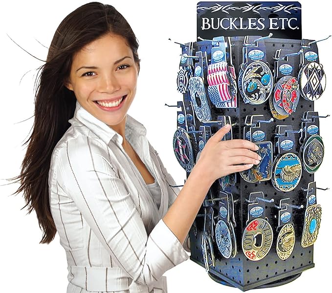Azar Displays, 703385-BLK, 4 Sided Revolving, Pegboard Counter Display for Vendors Storage Necklace Jewelry Organizer for Selling at Trade Shows or Craft Shows Rotating, Black, 8” X 20”
