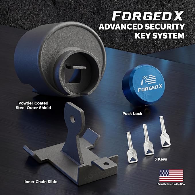 Trailer Lock Heavy Duty Anti Theft Lock Fits 2 5/16-Inch Couplers, Secures Safety Chains, for Trailers, RVs, and Boats (Blue)