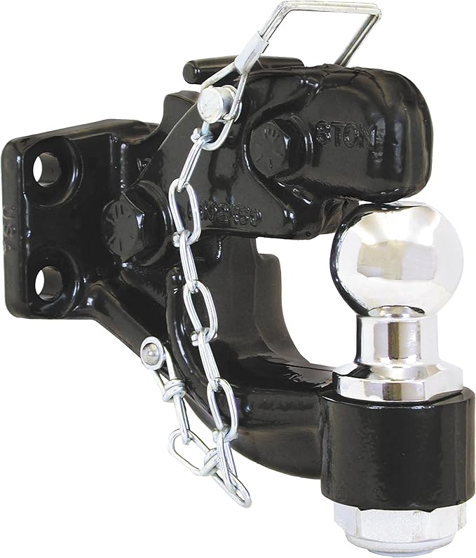 Buyers Products 10045 8-Ton Combination Hitch with Mounting Kit, 1-7/8 Inch Ball, 12000 MGTW, Easily Hook W/Coupler Or Lunette Eye