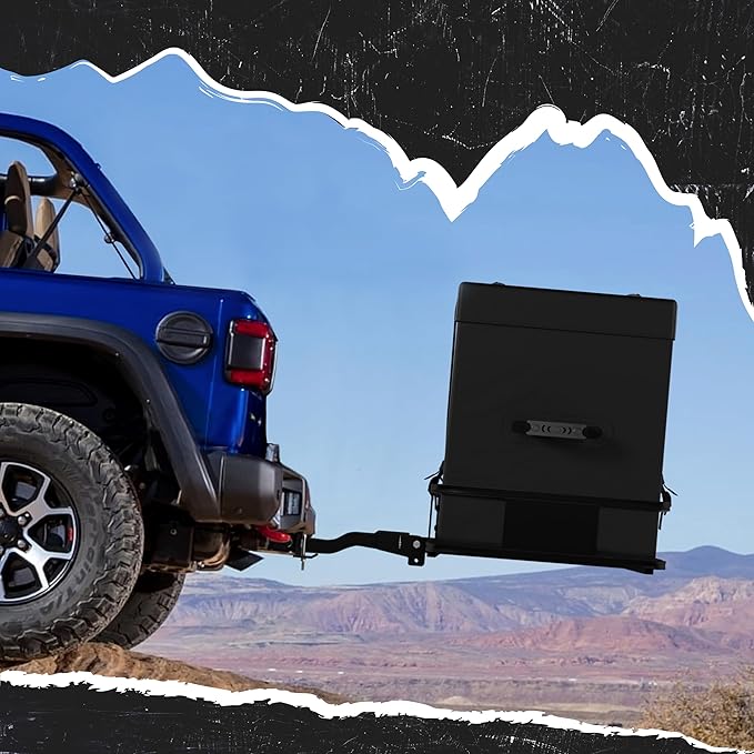 Mockins 25 CuFt All-Weather Trailer Hitch Cargo Carrier Bag | 60"x24"x31" Versatile Truck Bed Waterproof Storage & Cargo Bag for Hitch Carrier | Vehicle Soft-Shell Carriers w/Straps, Lock & Carry Bag