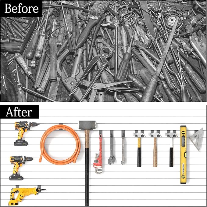 3-H Wave Slatwall Hooks,Heavy Duty Wave Shape Holds 3 Items,Natural Separation & Easy Access,Extra Large Thick Backplate(3.35×1.38 x 0.08 Steel),Compatible with Standard/Proslat/Crownwall Slatwall