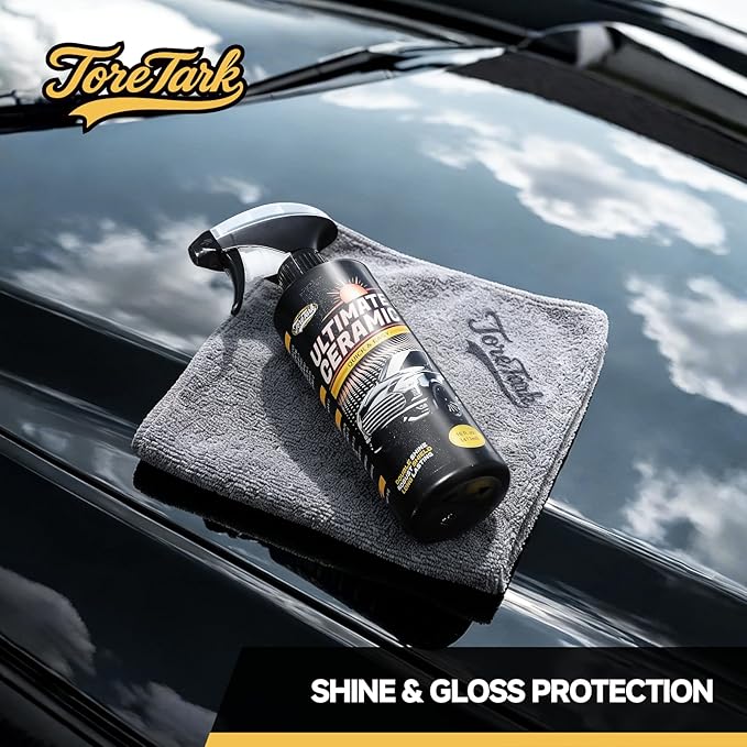 Real Ceramic Coating for Cars Polish (3.38 Fl Oz), Unmatched Shine Car Wax Coating Spray, No Pungent Smell, Quick Detailer Spray Wax, Lasts 50+ Washes Car Paint Sealant