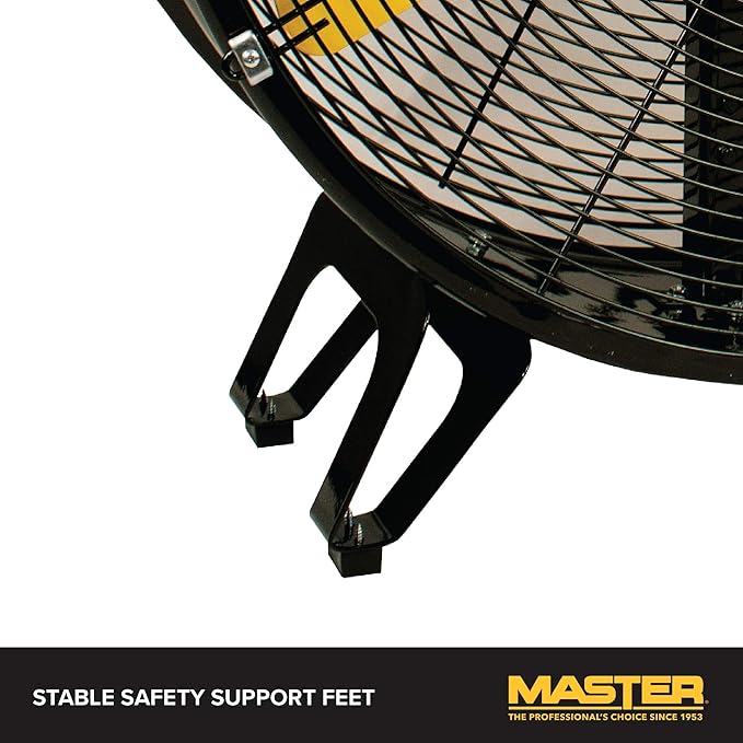 Master 30 Inch Industrial High Velocity Barrel Fan - Use for Shop, Garage or Warehouse, All-Metal Construction with Steel-Coated Safety Grill, 2 Speed Settings (MAC-30D)