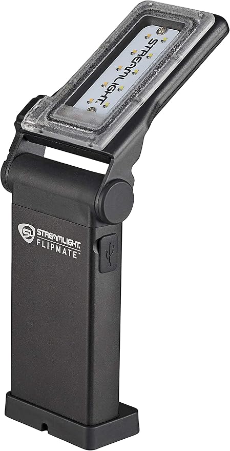 Streamlight 61500 Flipmate 500-Lumen USB Rechargeable Multi-Function Compact Work Light, Black