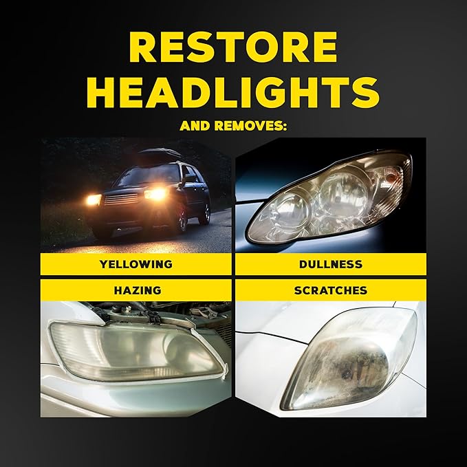Meguiar's Ultimate Headlight Restoration Kit - The Perfect Headlight Repair Kit to Remove Yellowing and Cloudiness from Headlights - Easy to Use and Seals Headlights with 18 Plus Months of Protection