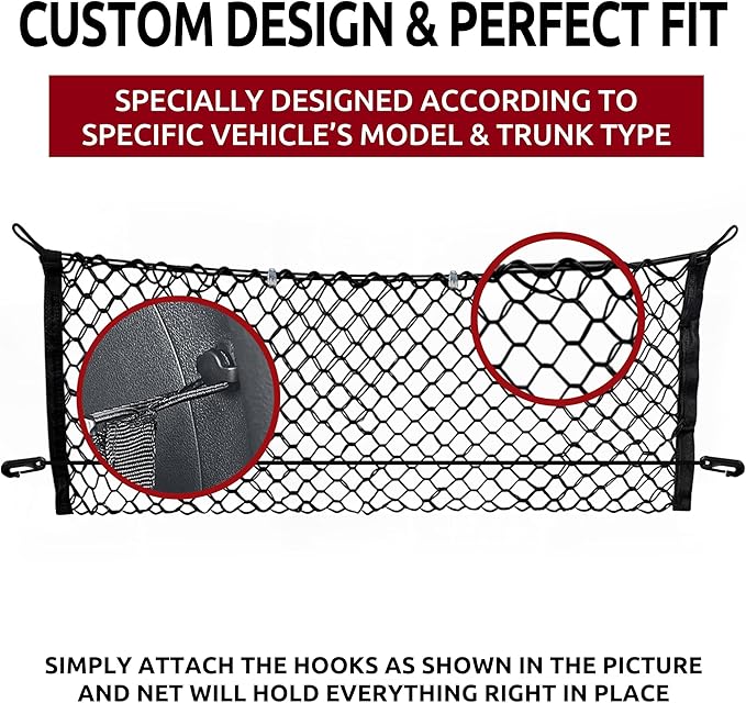 Trunknets Inc Envelope Style Trunk Cargo Net for Hyundai Tucson 2015 2016 2017 2018 2019 2020 2021 New