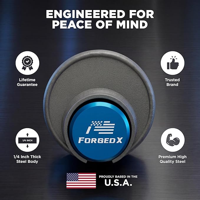 Trailer Lock Heavy Duty Anti Theft Lock Fits 2 5/16-Inch Couplers, Secures Safety Chains, for Trailers, RVs, and Boats (Blue)